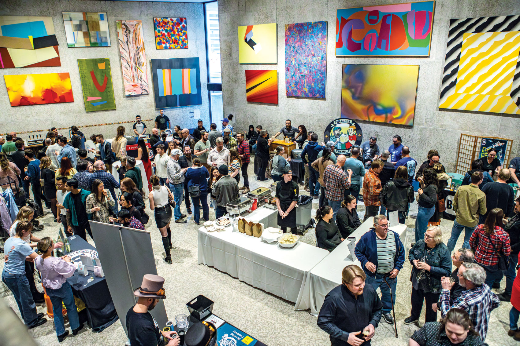 Overhead view of Beer is Art Festival