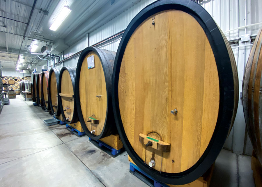 Large fermentation barrels