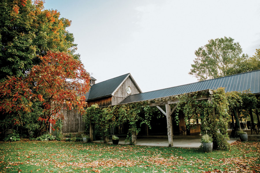 Covered seating area