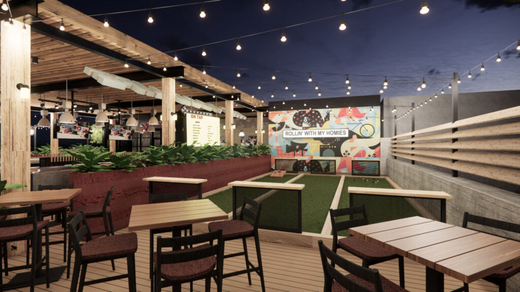 Interior rendering of CRAFT Restaurant & Beer Market